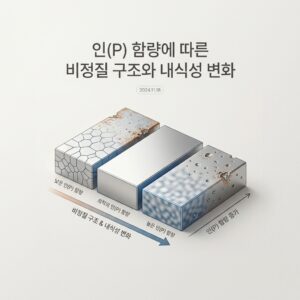 ai thumbnail minimal 인P 함량에 따른 비정질 구조와 내식성 변화 1787589568